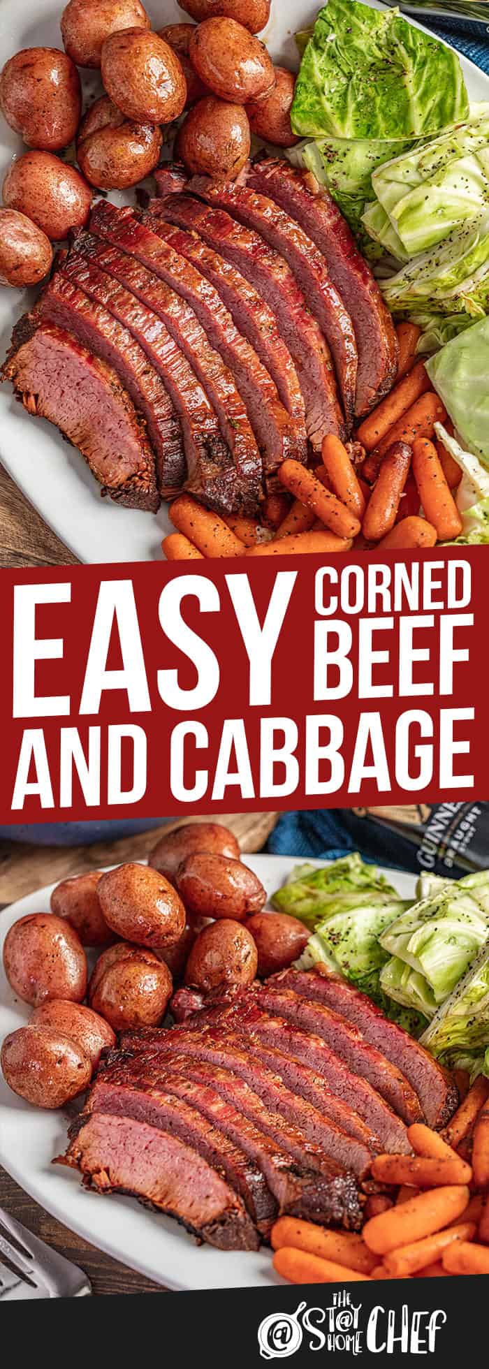 easy corned beef and cabbage (stovetop or slow