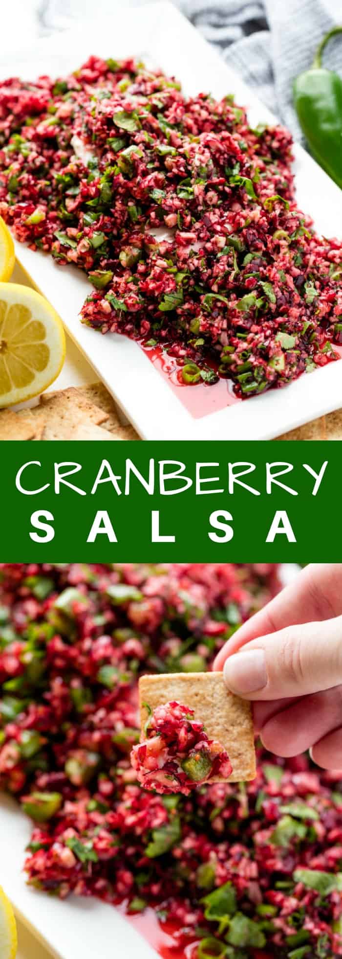 Cranberry Salsa Over Cream Cheese Cafe Delites