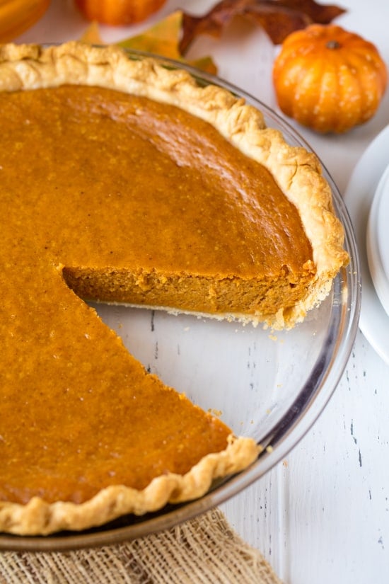  and five minutes of your time to get it into the oven Easy Peasy Pumpkin Pie