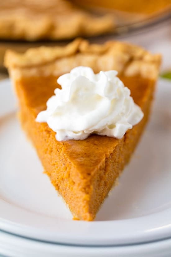 This Pumpkin Pie is so easy to make, I call it Easy Peasy Pumpkin Pie! It requires just a few ingredients, and five minutes of your time to get it into the oven. Perfect for Thanksgiving and Christmas!