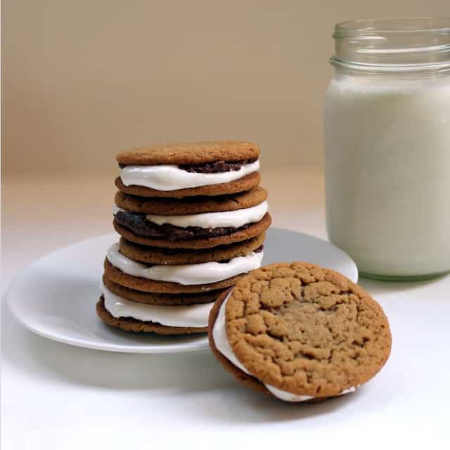 Peanut Butter Chocolate and Marshmallow Sandwich Cookies - 61