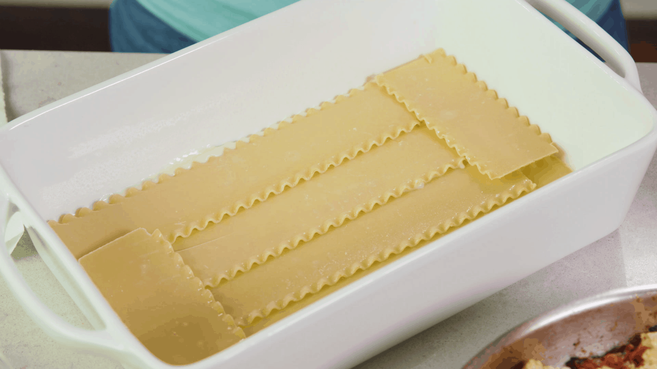 Lasagna Pasta Sheets in Pan