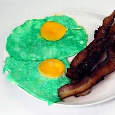 Green eggs and ham or bacon