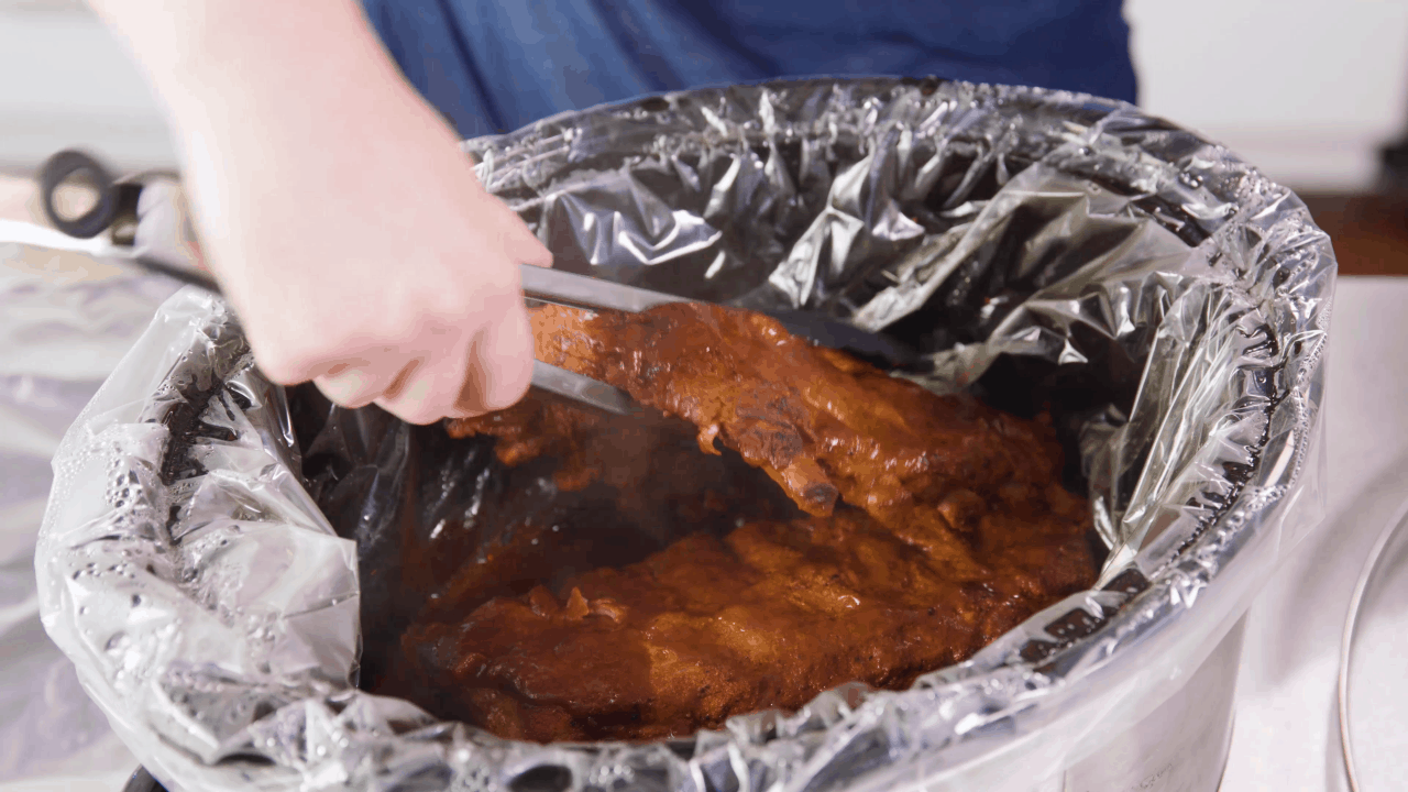 Crockpot ribs are guaranteed to be fall off the bone tender The Secret to Crockpot Ribs (Slow Cooker)