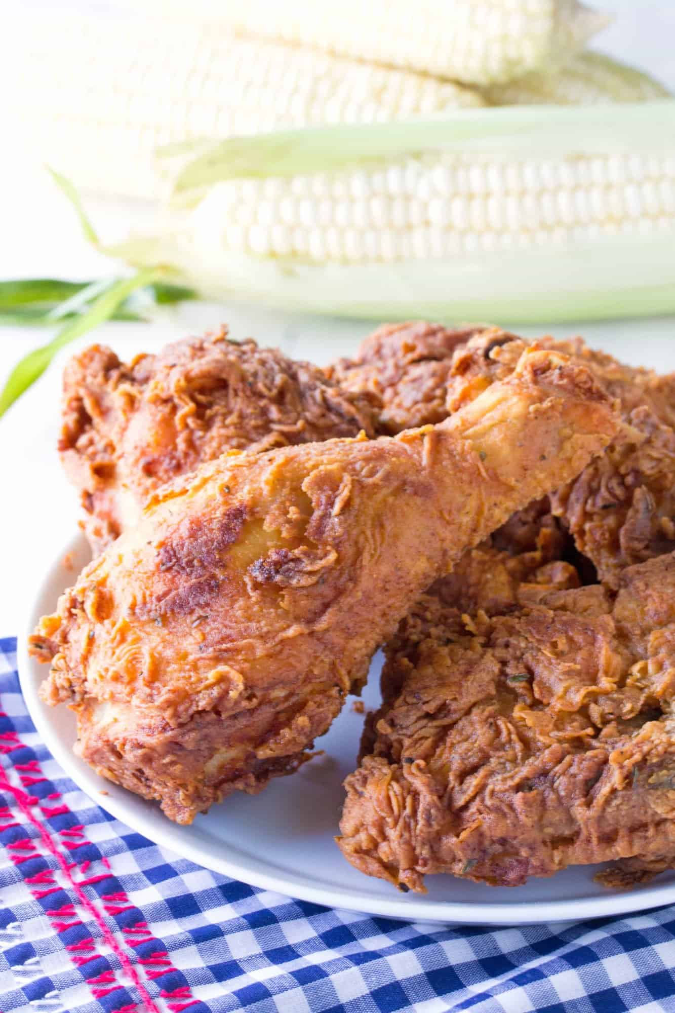 A cajun blend of spices makes up the coating on this moist and juicy Cajun Fried Chicken. Learn to fry chicken to perfection.
