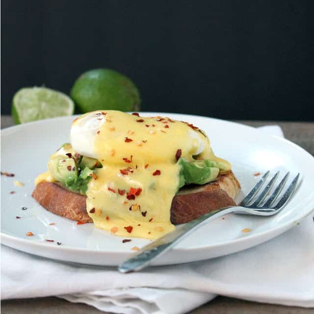 eggs benedict avocado toast - 85