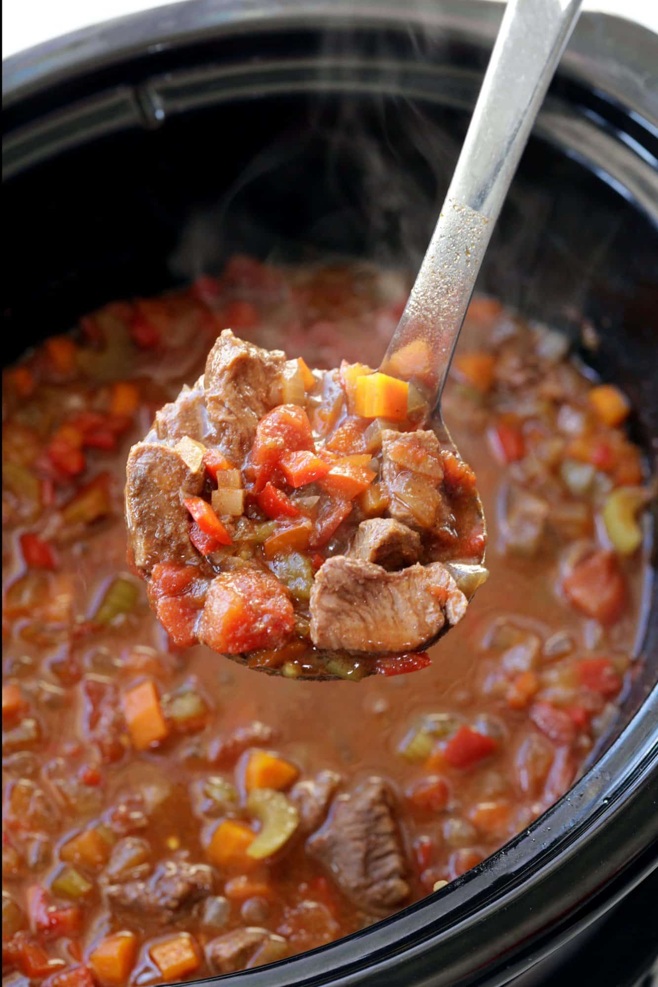 chili beef texas slow cooker beans recipes recipe chunks thestayathomechef hearty flavor everyone amazing