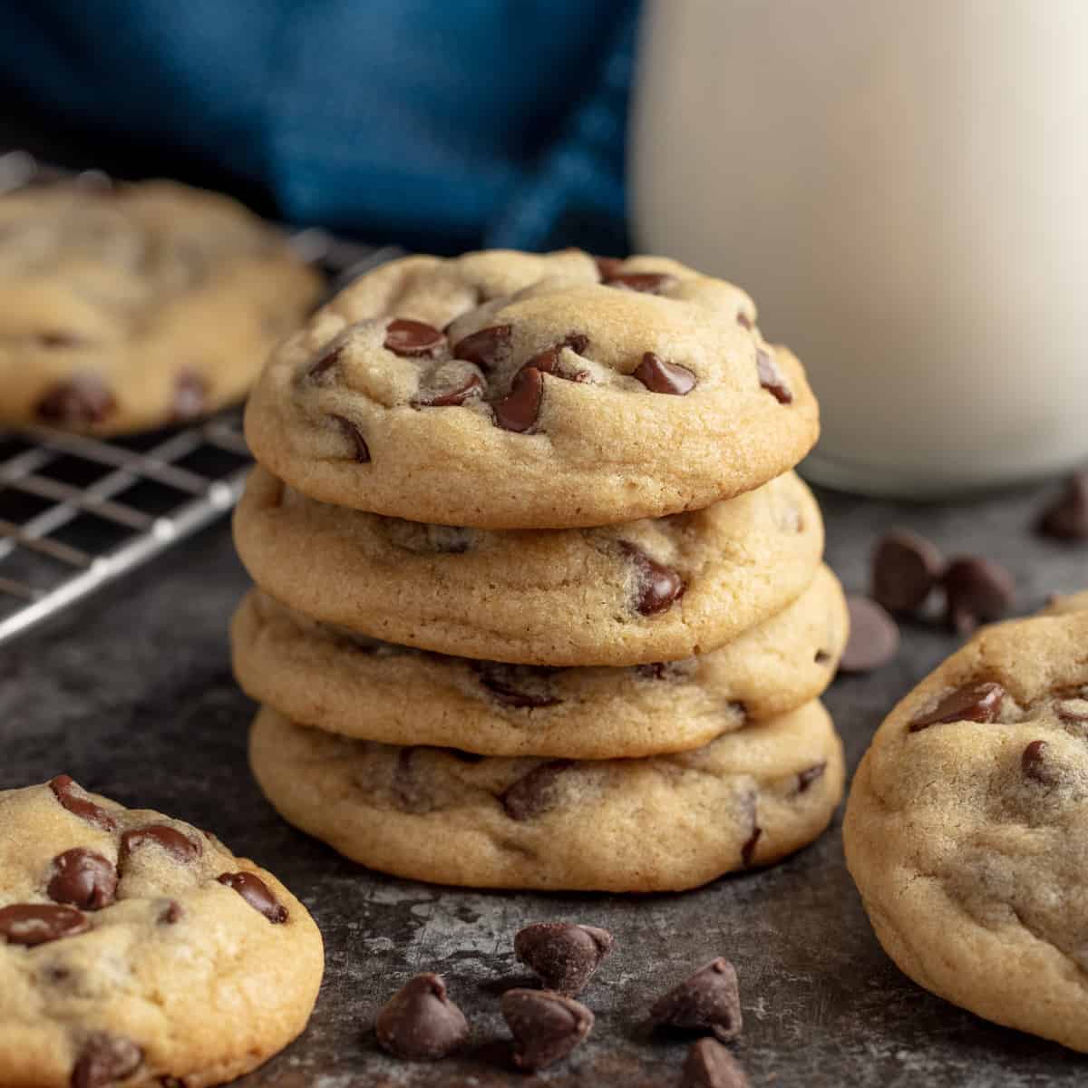 Stack of Chocolate Chip Cookies