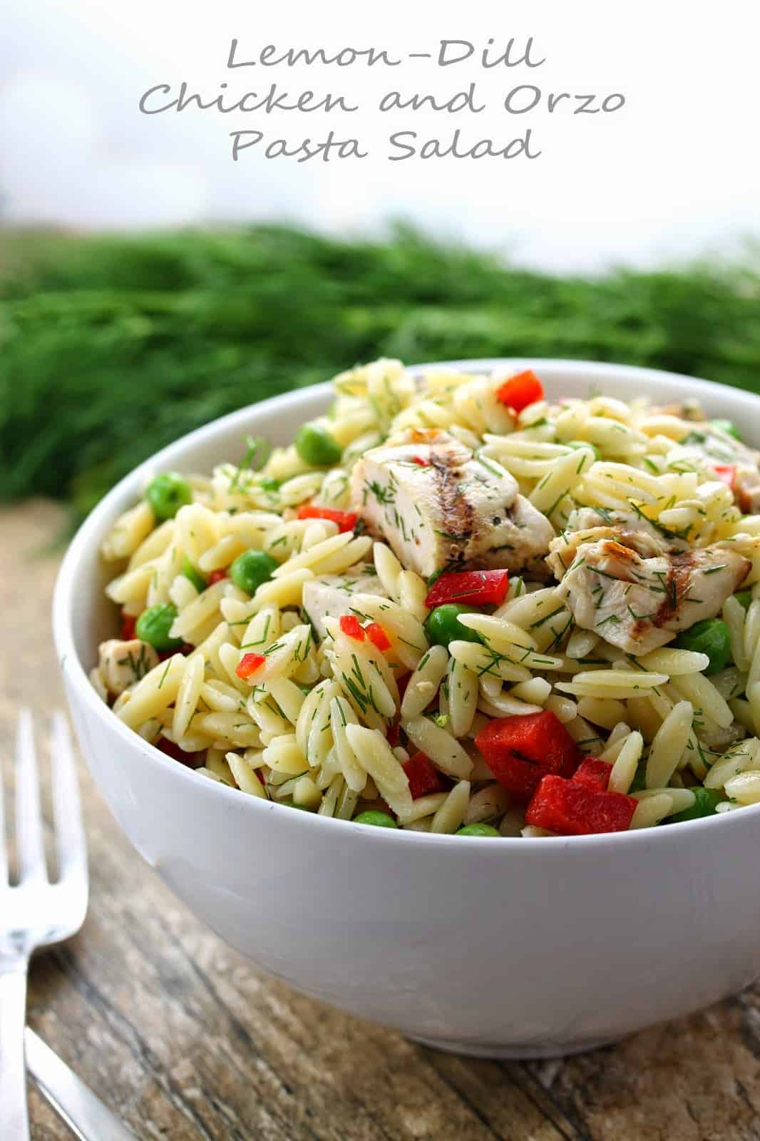 lemon dill chicken orzo pasta salad - 89