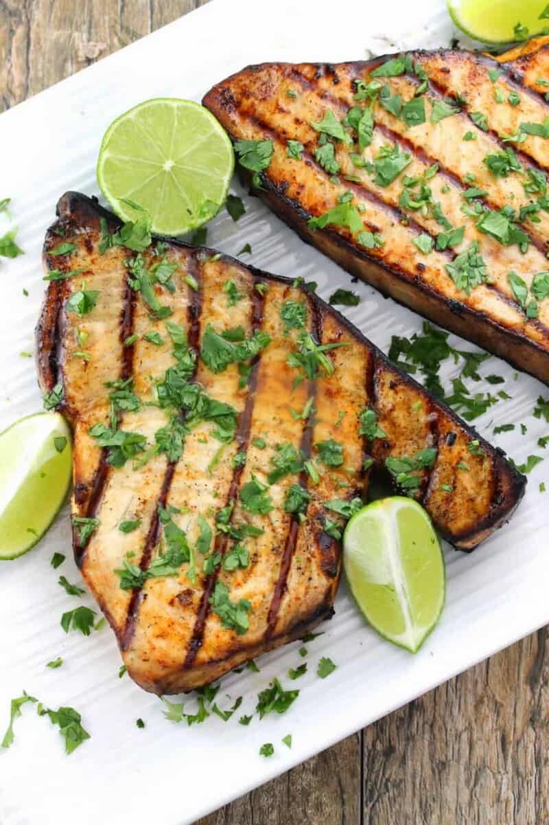 Cilantro Lime Grilled Swordfish