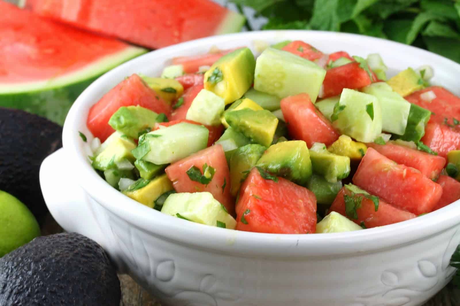 Watermelon  Avocado  and Cucumber Salad com - 85