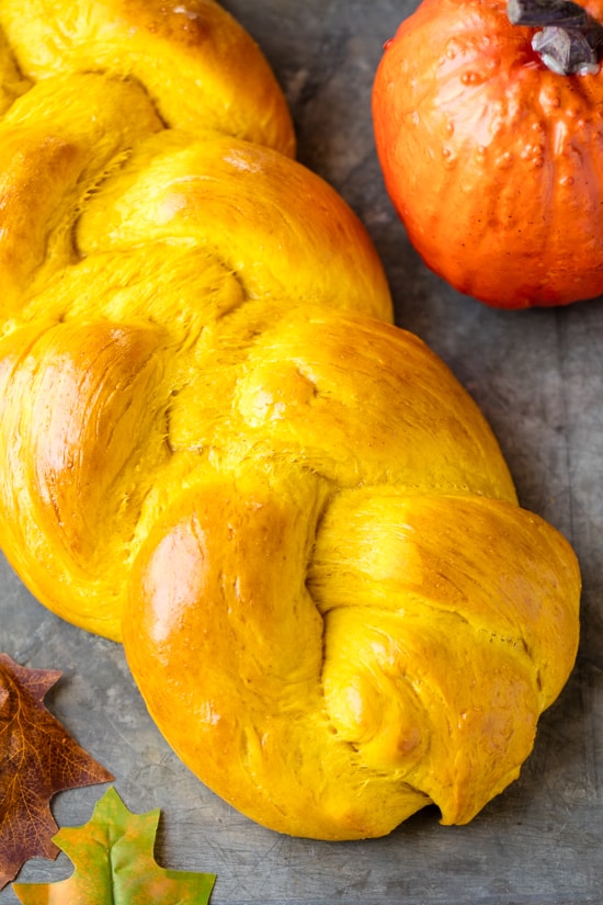 braided pumpkin bread