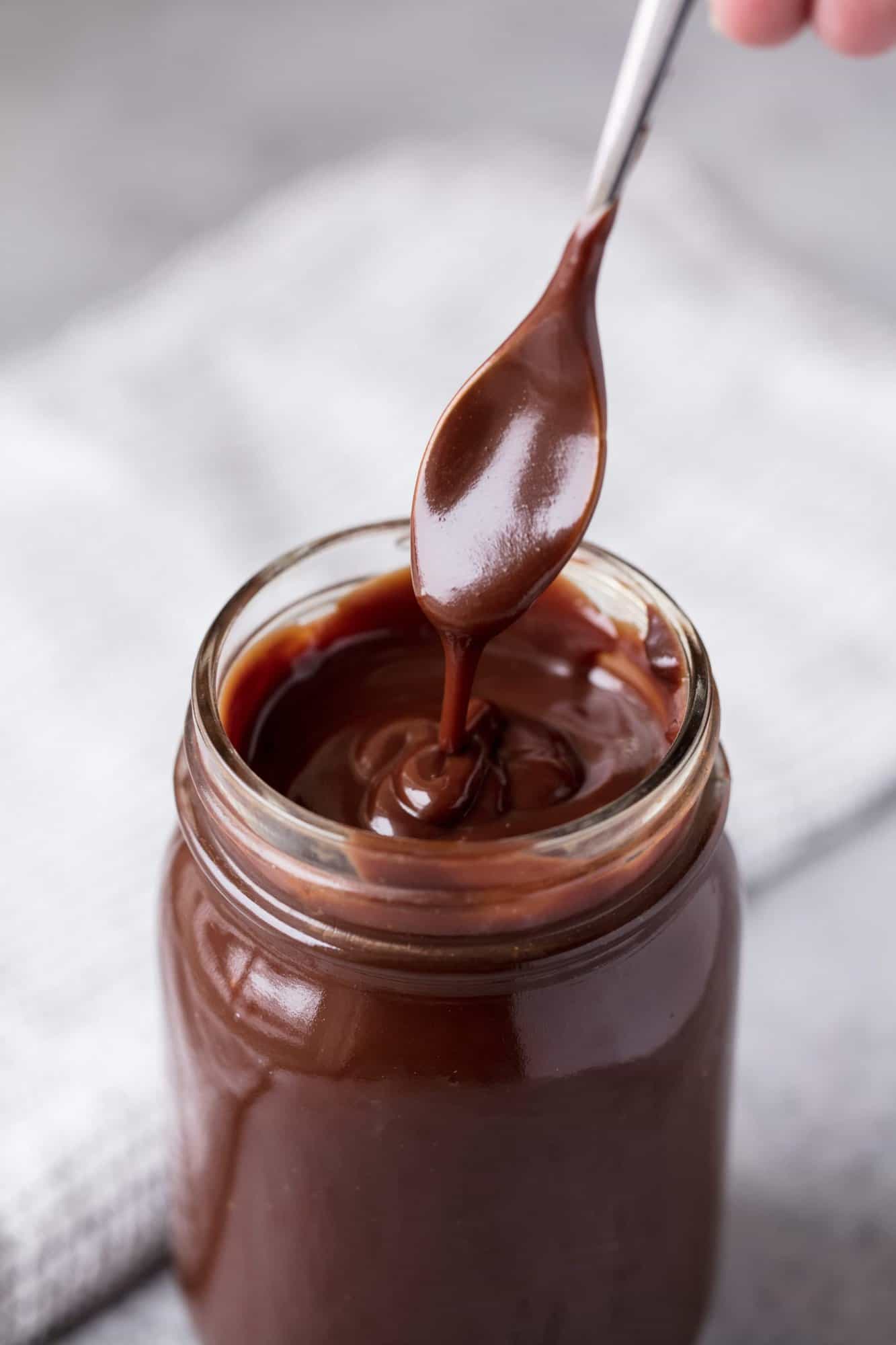 Thick, fudgy, gooey and smooth....this really is The Best Hot Fudge Sauce. It's super easy to make your own homemade hot fudge sauce at home and it tastes so much better than the store bought stuff.