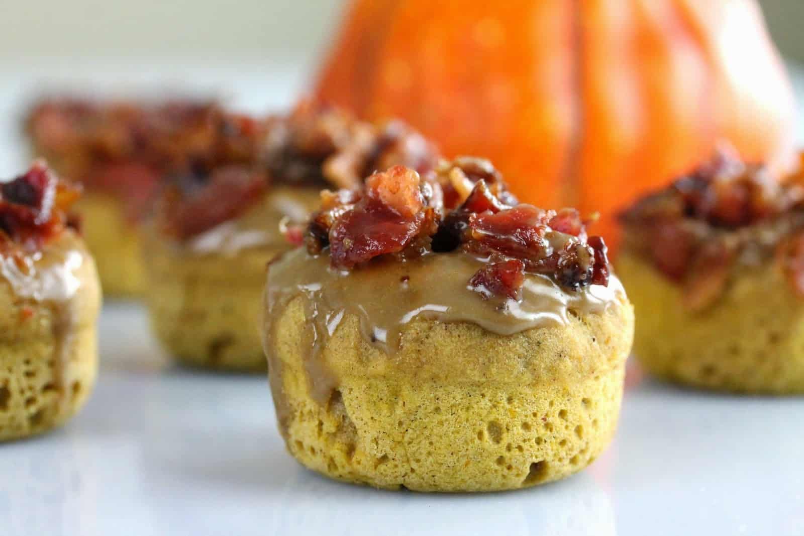 Maple bacon pumpkin donut.