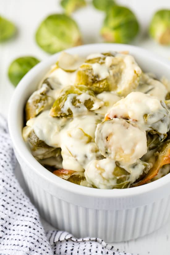 Brussel Sprouts Au Gratin takes the classic most hated veggie of all time and drowns it in Brussel Sprouts Au Gratin