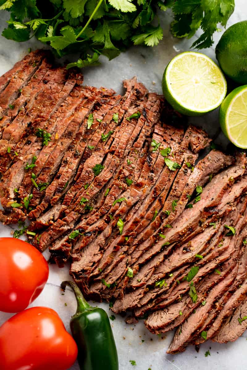 Flank steak carne on sale asada