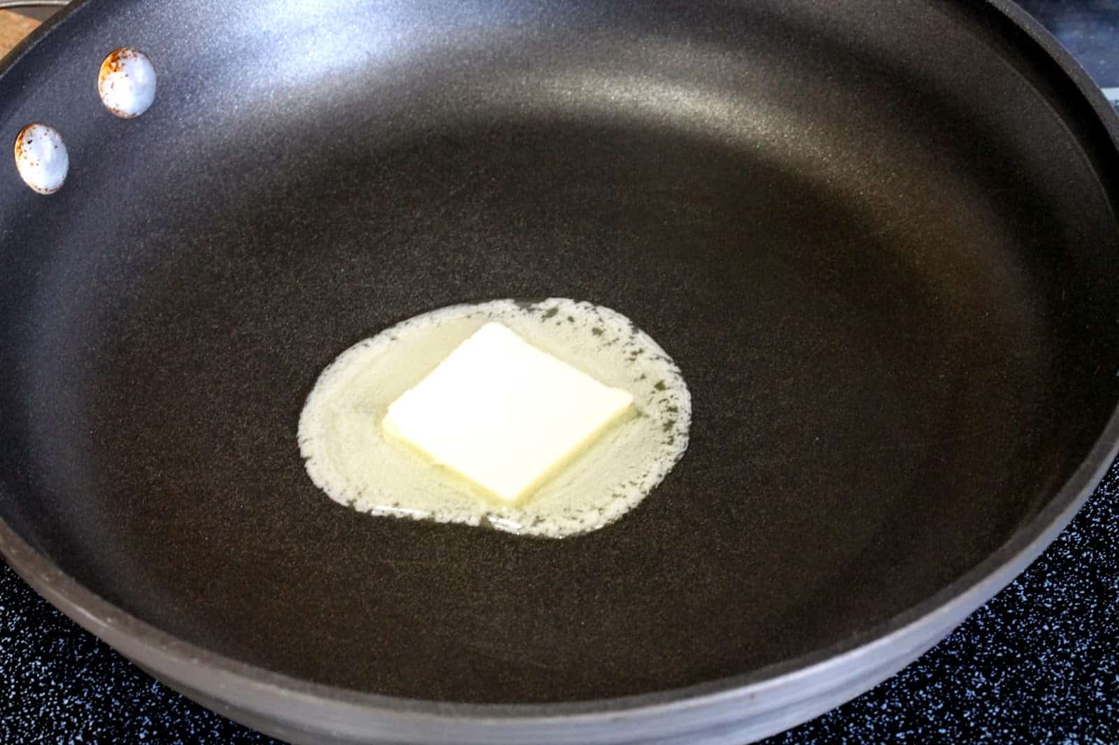 Butter Melting in a pan.