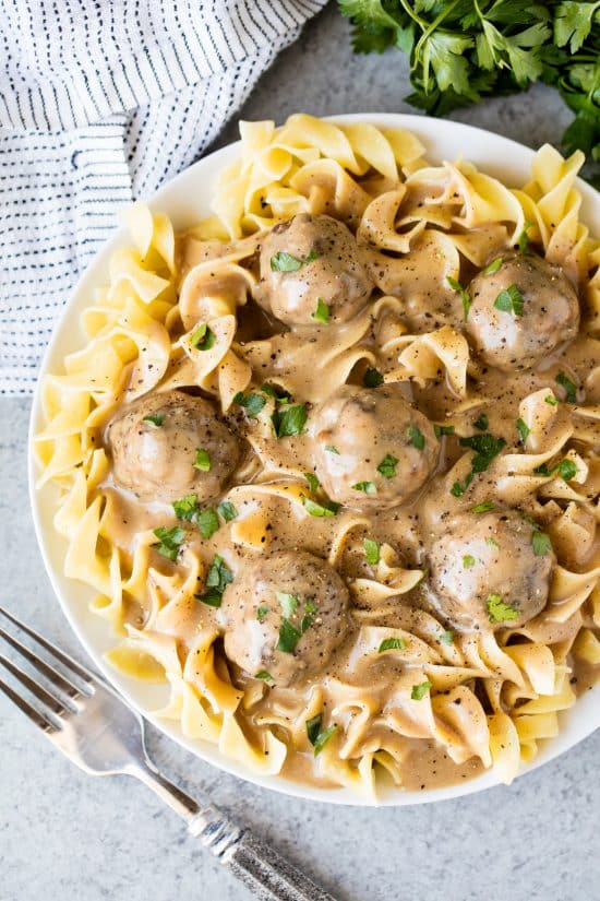 The Best Swedish Meatballs and Gravy are made with a combination of ground pork and beef a The Best Swedish Meatballs and Gravy