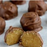 Chocolate covered truffles with a creamy gingersnap filling inside. It's a deceptively easy fancy treat.