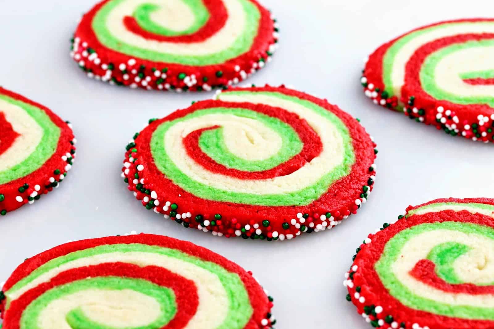 Spiral Christmas Sugar Cookies - thestayathomechef.com