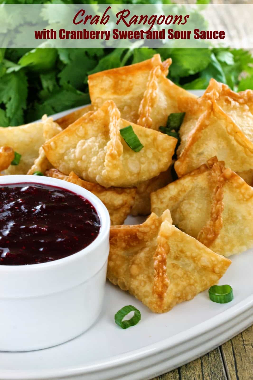 crab rangoons cranberry sweet sour saue - 42