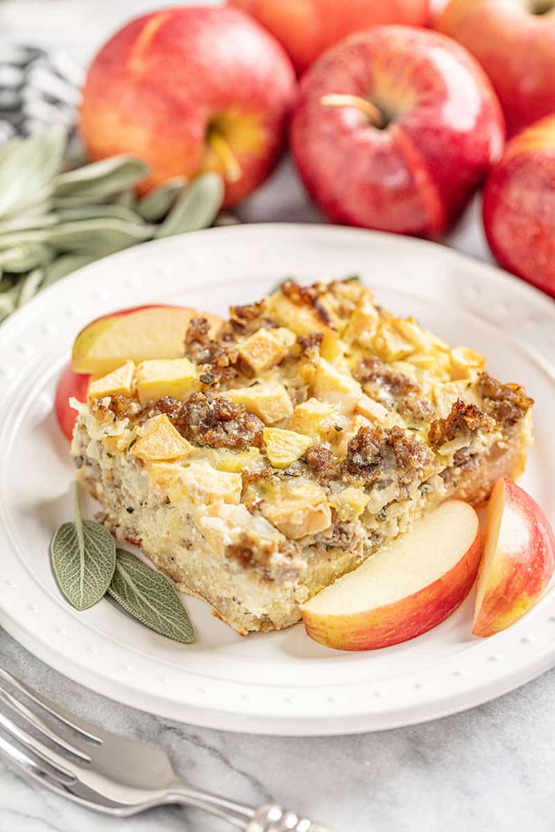 Sausage and Apple Breakfast Strata - 50