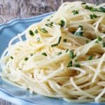 Nutty brown butter is infused with garlic in this incredibly easy pasta side dish Brown Butter Garlic Angel Hair Pasta