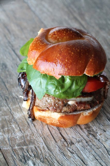 Stuffed Caprese Burgers com - 25