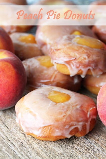 Peach pie donuts