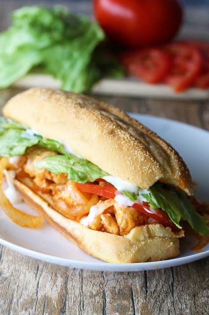 Quick and Easy Buffalo Chicken Subs