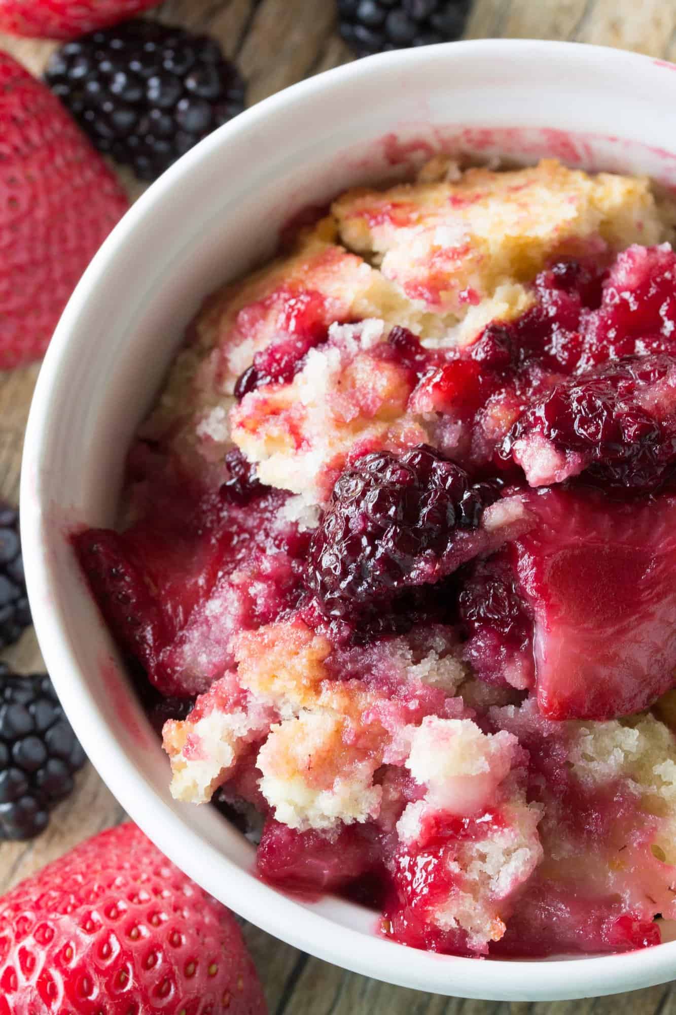 Old fashioned cobbler, made from scratch, is easier to make than you might think. 10 minutes of prep and you'll have the best cobbler of your life!