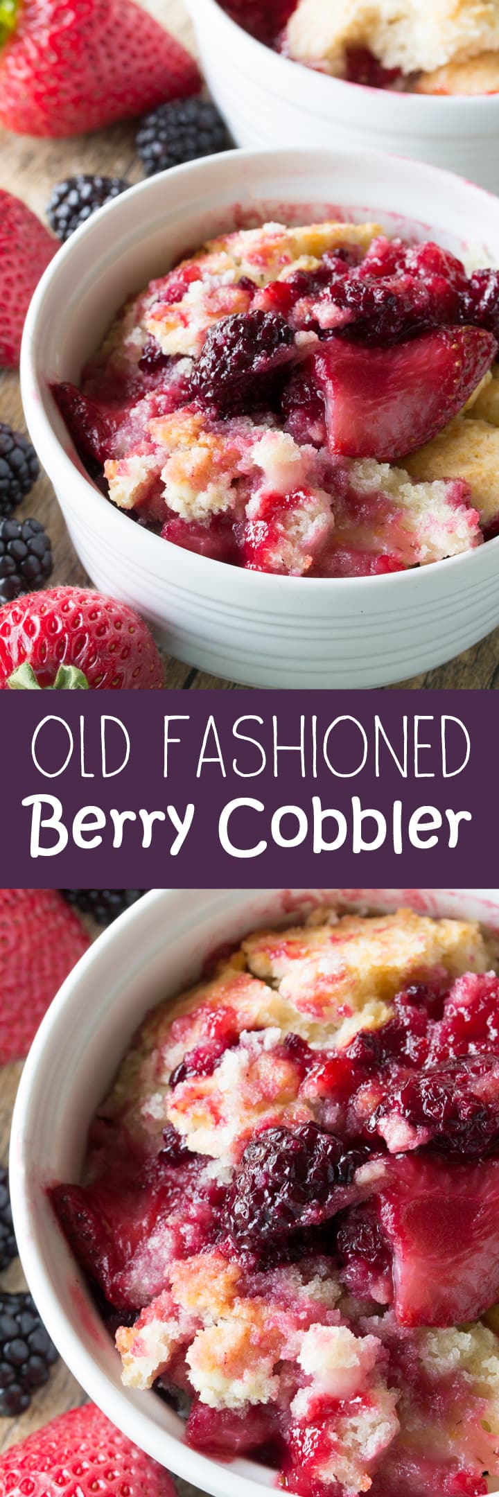Old fashioned cobbler, made from scratch, is easier to make than you might think. 10 minutes of prep and you'll have the best cobbler of your life!