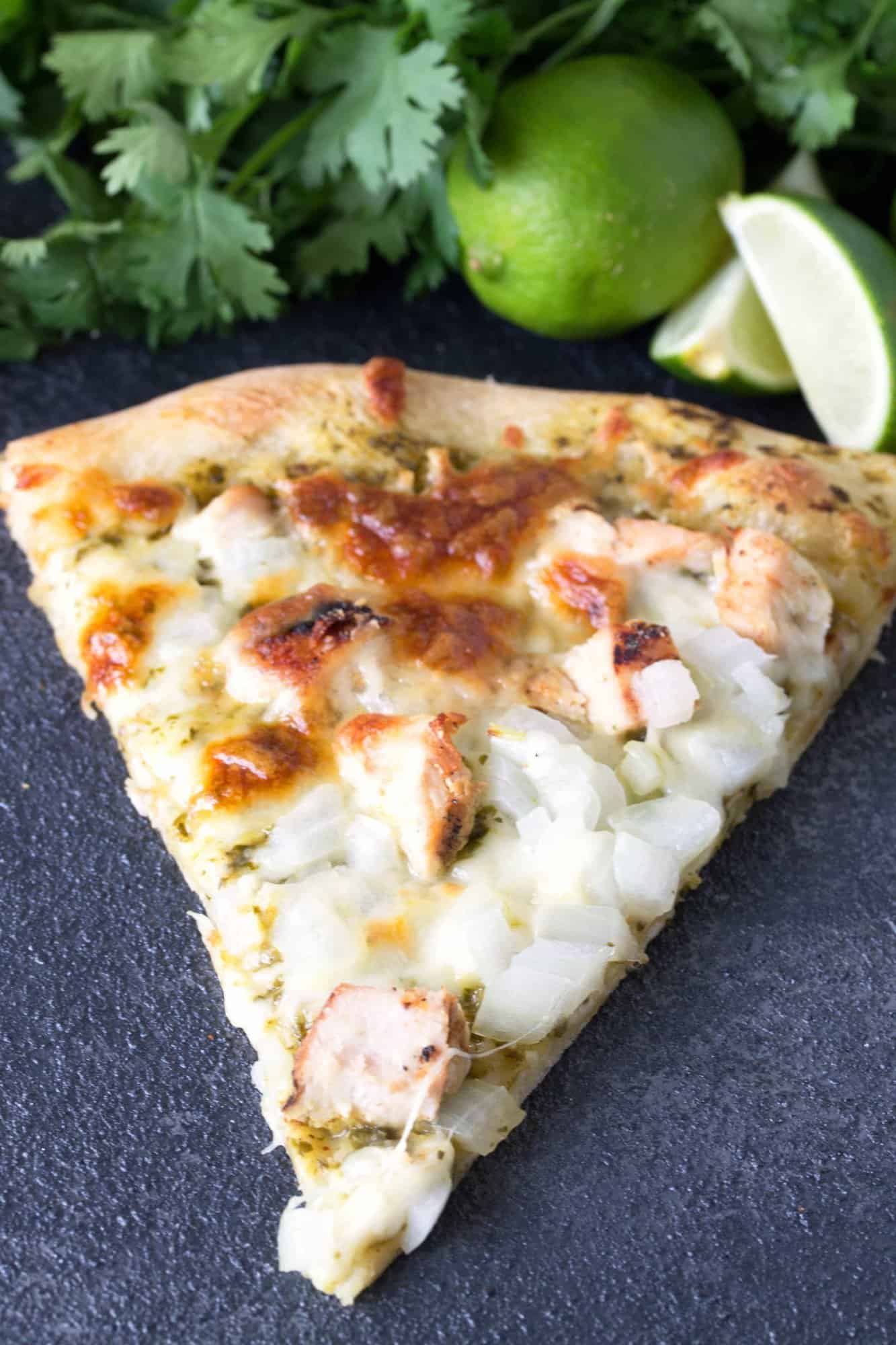 Cilantro Lime Chicken Pizza will have all cilantro lime lovers falling in love with this s Cilantro Lime Chicken Pizza