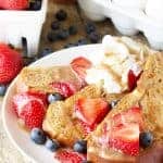 Get ready for the Best French Toast Ever! This french toast is made from challah bread and it's freezable too so you can enjoy a gourmet french toast breakfast any day of the week!