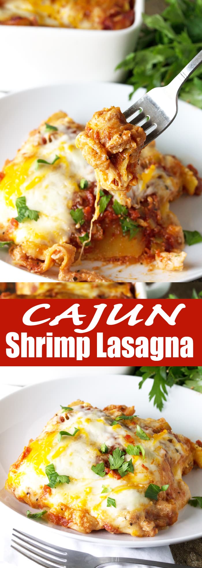 Spice things up with this Cajun Shrimp Lasagna Cajun Shrimp Lasagna