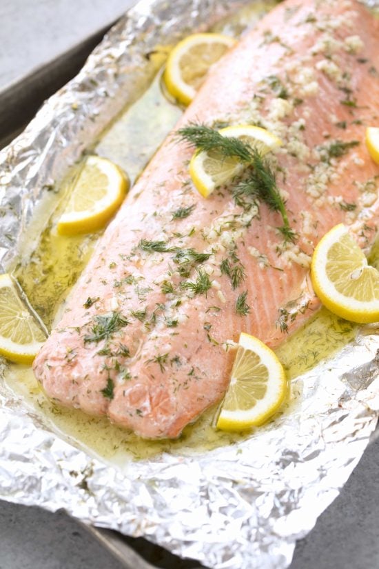 Recipe For Salmon Fillets Oven : Baked Salmon In Foil With ...