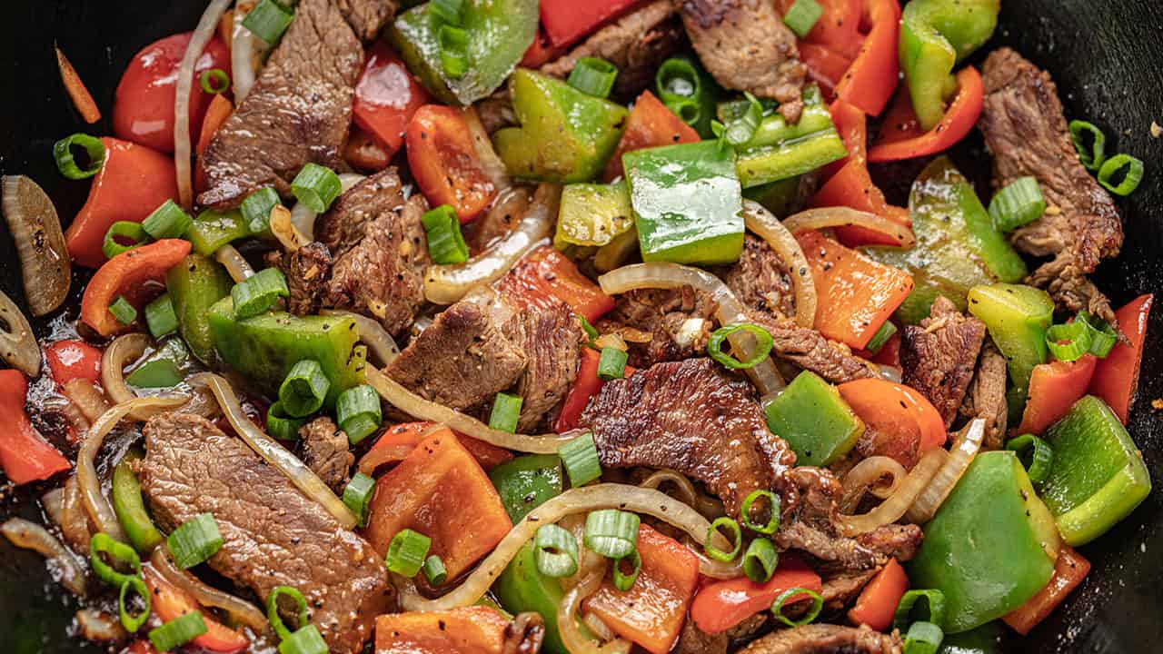 Easy Chinese Pepper Steak