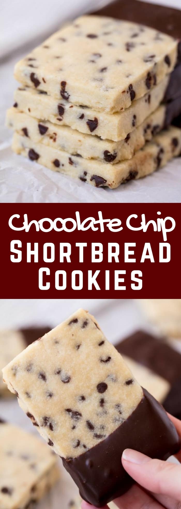 Chocolate Chip Shortbread Cookies are all the goodness of melt Chocolate Chip Shortbread Cookies