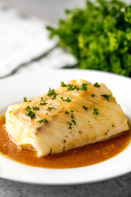 Ginger Glazed Baked Mahi Mahi is an easy, healthy, and tasty way to prepare any firm white fish. Serve it up with cooked rice and broccoli and you have a fantastic complete meal!