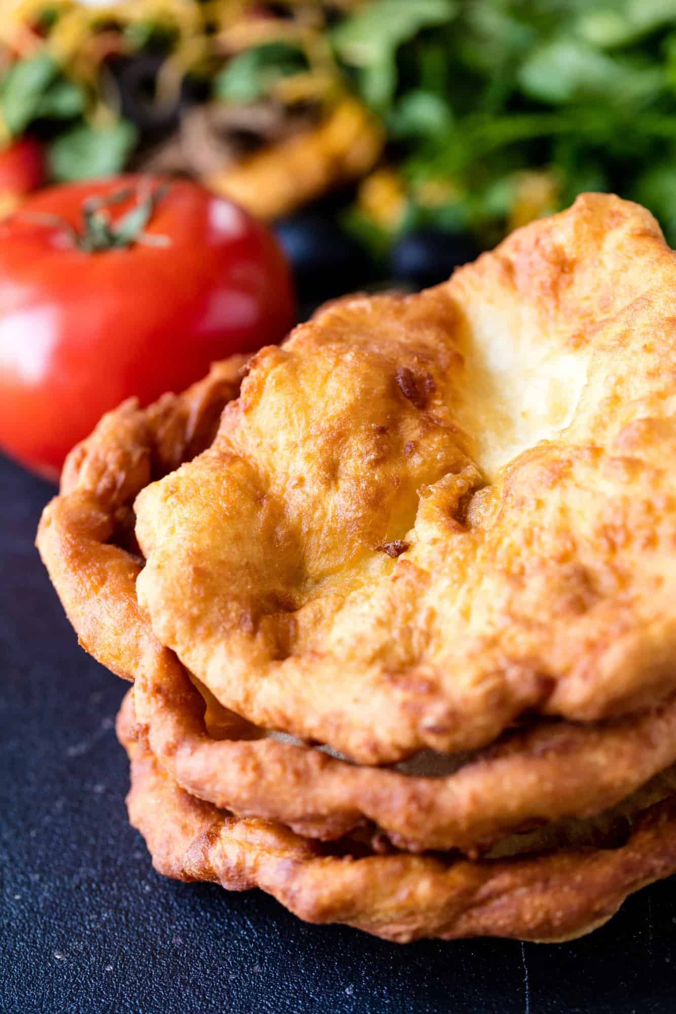 A stack of Authentic Indian Fry Bread