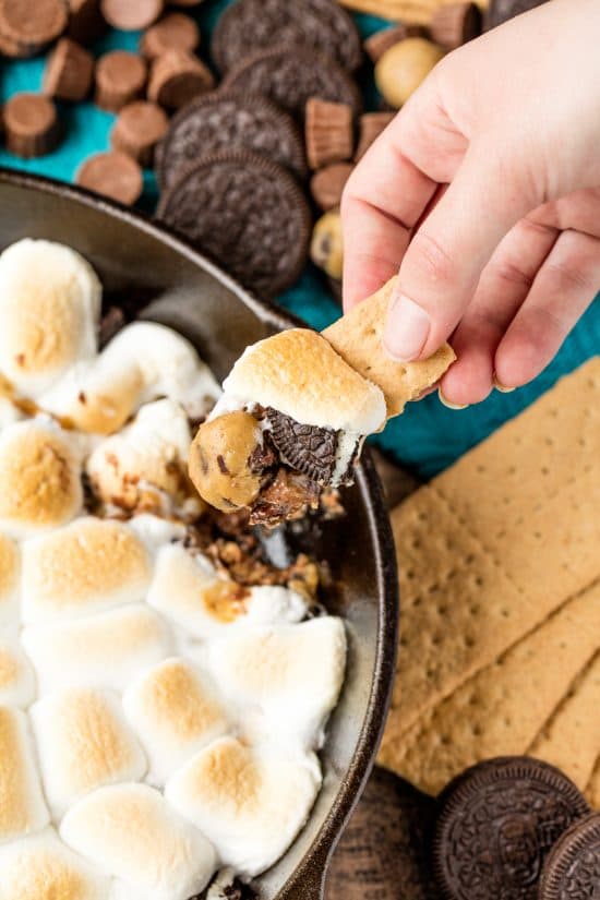 mores pack in all your favorites into one dessert Million Dollar Skillet S’mores