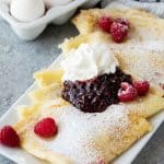 Fluffy Swedish Pancakes come together in minutes making it a fun breakfast or brunch item  Fluffy Swedish Pancakes