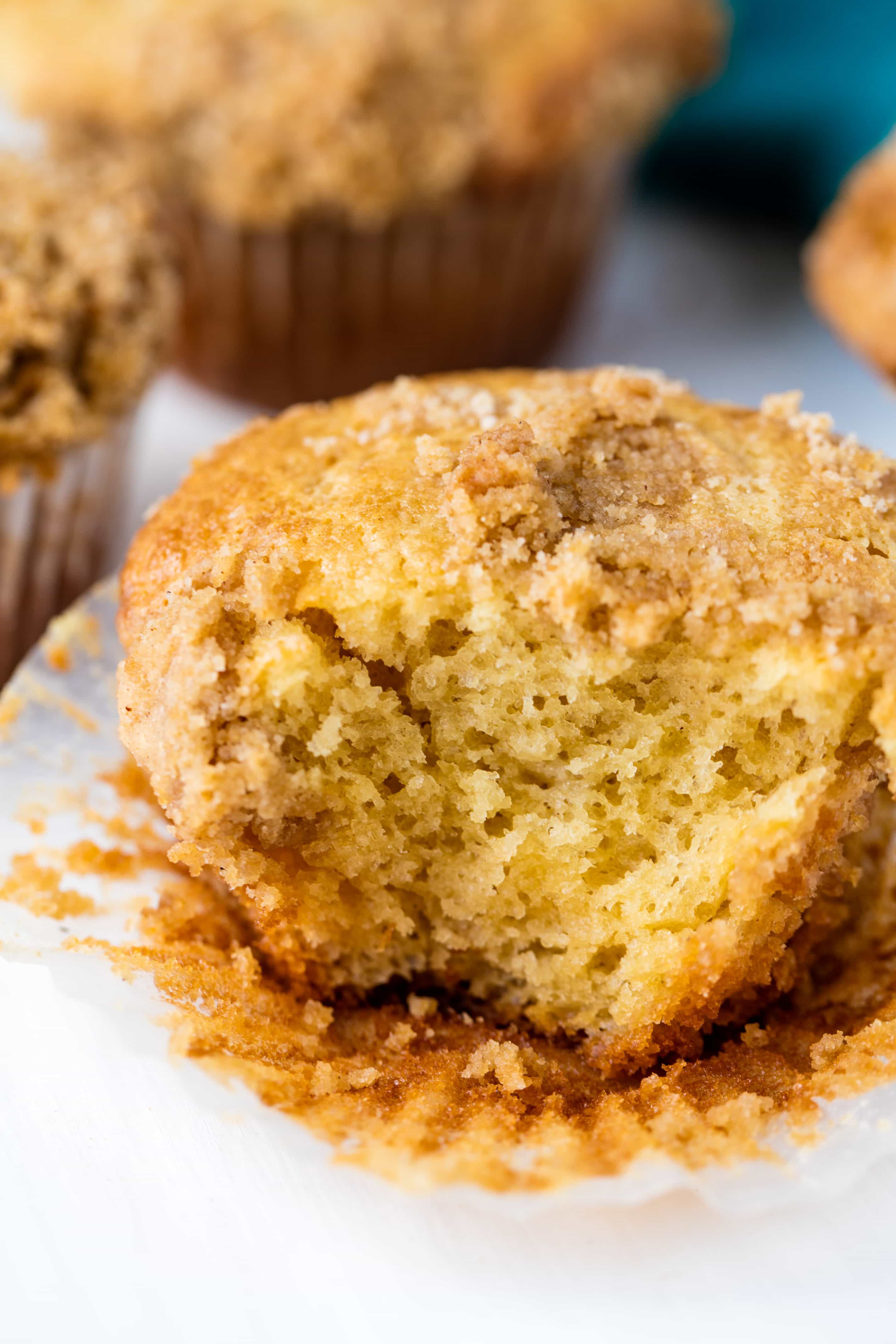 Sour Cream Coffee Cake Muffins are super moist and topped with the most delicious streusel topping. You'll love these classic muffins!