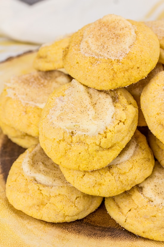  moist and delicious these Pumpkin Cheesecake Thumbprint Cookies are a quick and easy cook Pumpkin Cheesecake Thumbprint Cookies