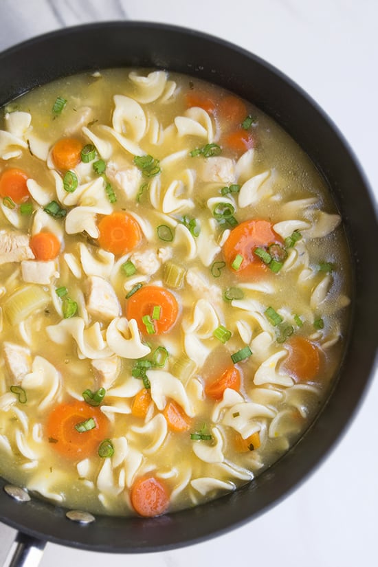 This classic chicken noodle soup is simple to make in less than an hour with ingredients y Chicken Noodle Soup