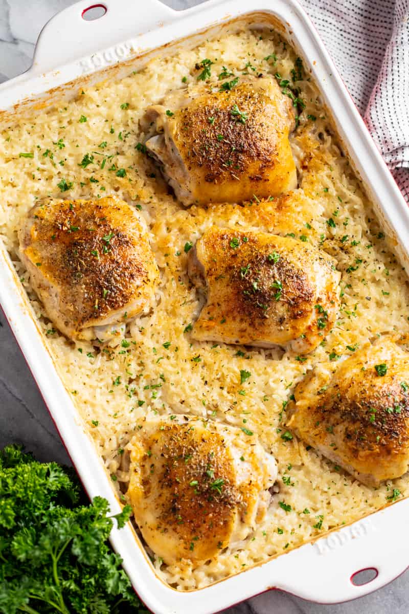 Chicken and Rice Casserole - thestayathomechef.com