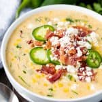 This Mexican Street Corn Soup has all the flavors you love from Mexican street corn all bu Mexican Street Corn Soup