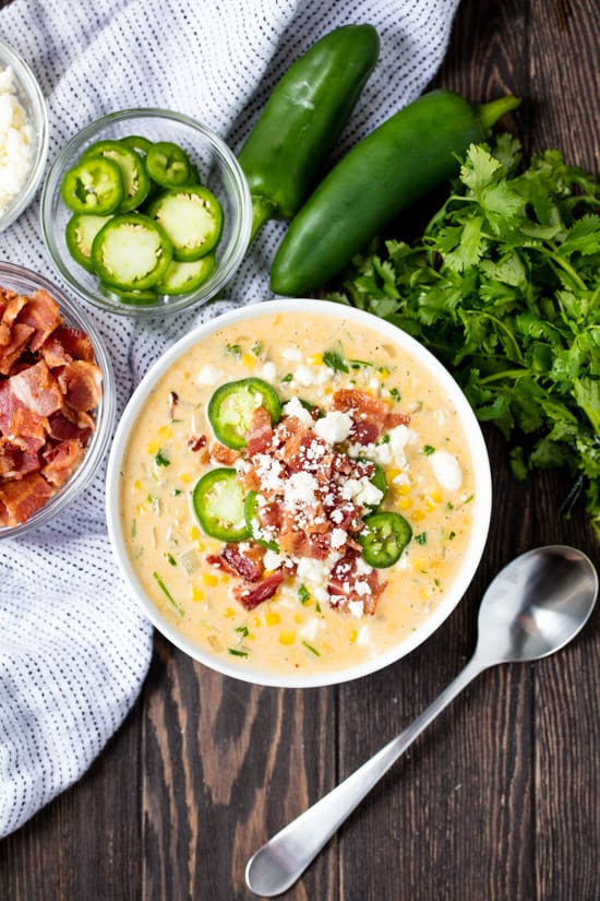 Mexican Street Corn Soup - thestayathomechef.com