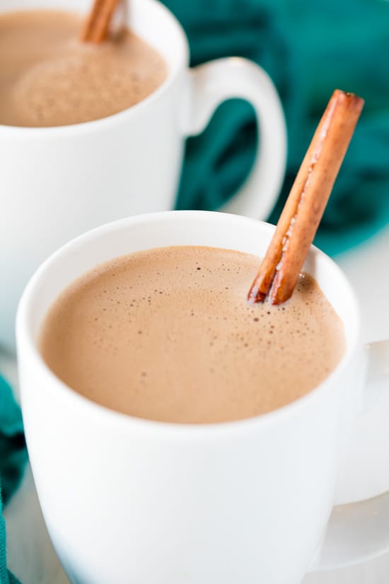 Caramelized Cinnamon Hot Chocolate - thestayathomechef.com