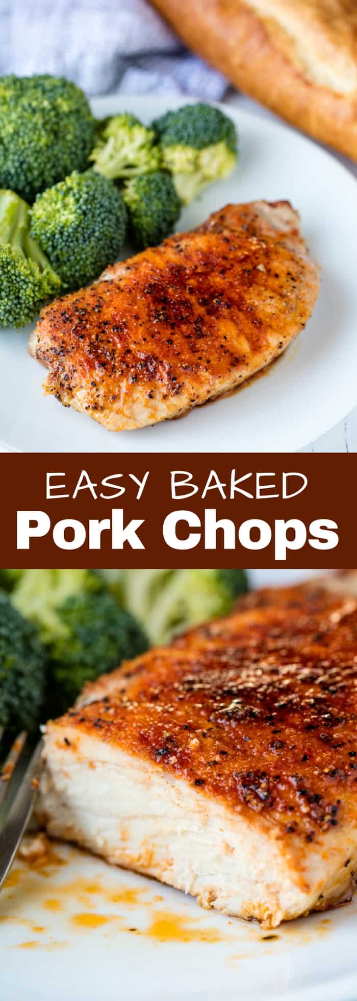 These Easy Baked Pork Chops only require a few spices to really make them stand out. They are juicy, tender, and full of flavor. 